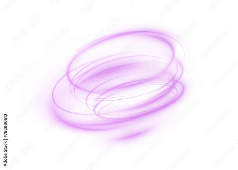 Light pink podium lines png of speed. Light glowing effect png. motion lines. Transparent white background Light trail wave fire path trace line, car lights, optic fiber and incandescence curve twirl	