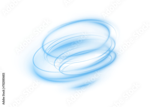 Light blue podium lines png of speed. Light glowing effect png. motion lines. Transparent white background Light trail wave fire path trace line, car lights, optic fiber and incandescence curve twirl	