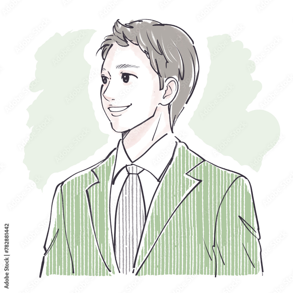 スーツ/会社員/サラリーマン/の男性・男の子のイラスト素材 スーツ/会社員/サラリーマン/の男性・男の子のイラスト素材