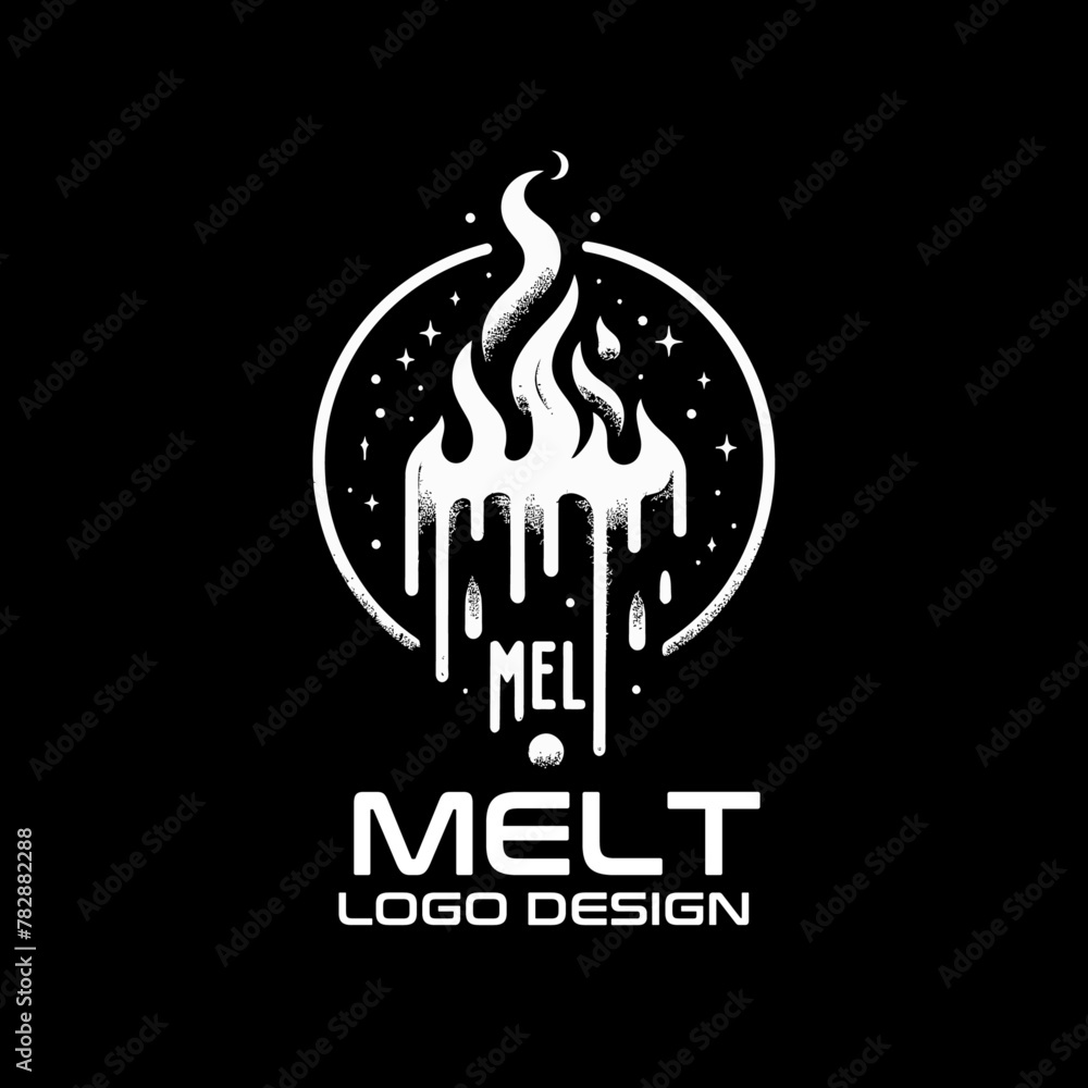 Melt Vector Logo Design Melt Vector Logo Design