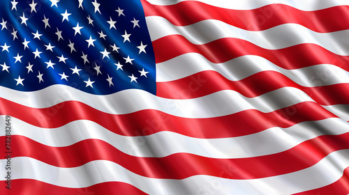 Waving U.S. Flag
