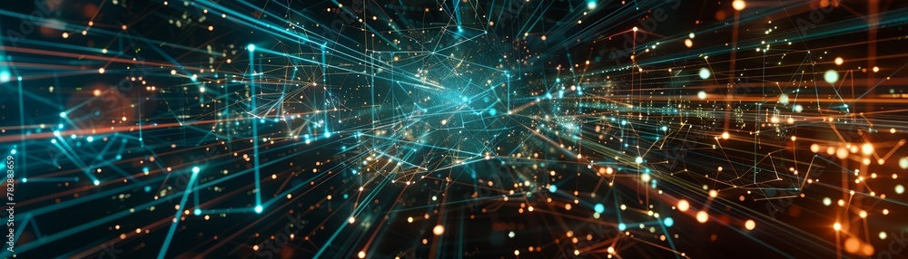 A visually stunning depiction of connectivity and telecommunication in the digital world A visually stunning depiction of connectivity and telecommunication in the digital world