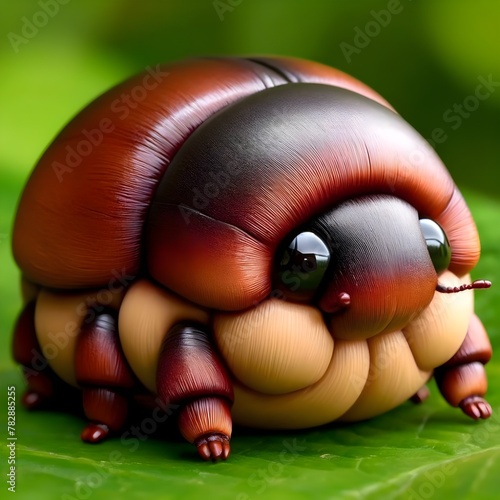 A squishy beetle. imaginary creature.