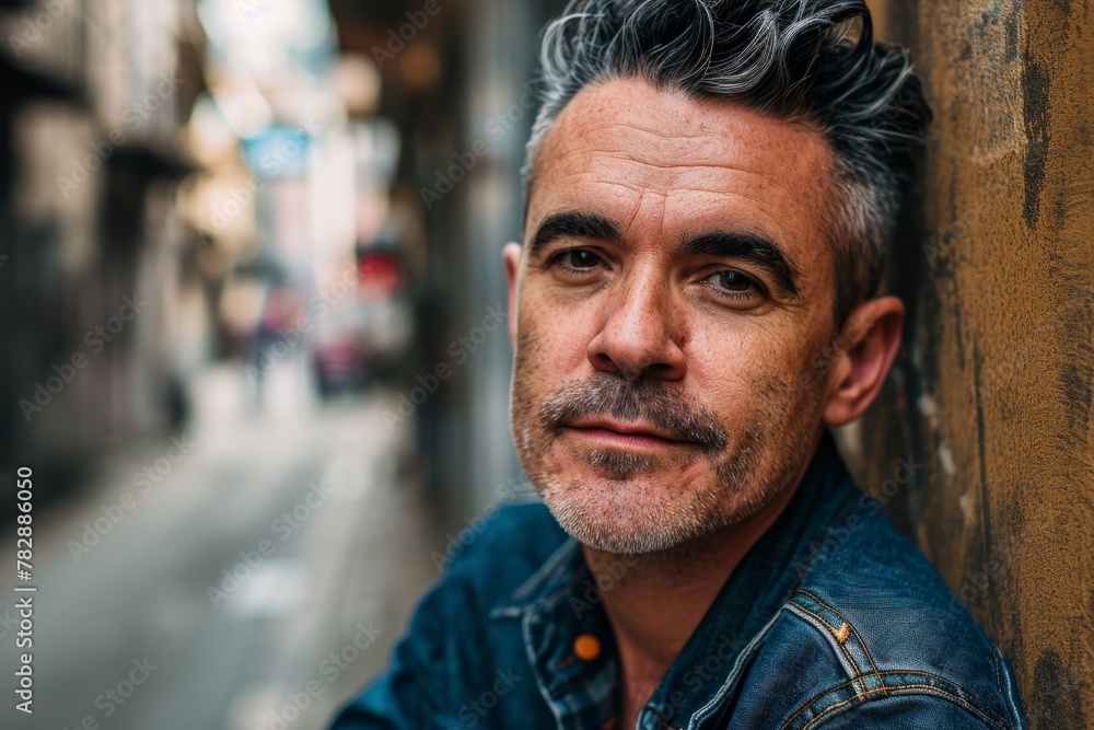 Portrait of a handsome middle-aged man in the streets of Istanbul. Portrait of a handsome middle-aged man in the streets of Istanbul.