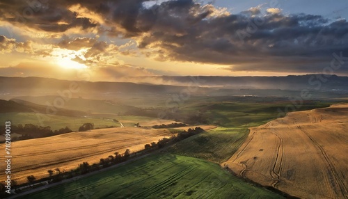 Sunset Symphony: A Visual Ode to the Enchanted Wheat Fields"