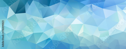 Abstract Blue Geometric Background Design