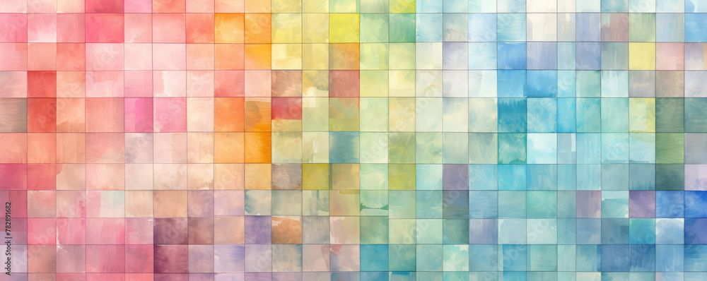 Vibrant Mosaic Watercolor Background Design Vibrant Mosaic Watercolor Background Design