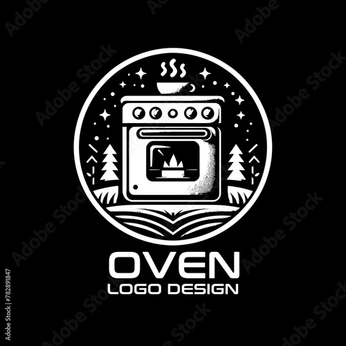 Oven Vector Logo Design photo