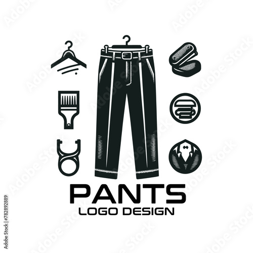 Pants Vector Logo Design 