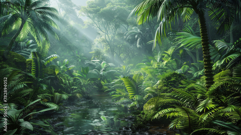 Vibrant Humid Rainforest