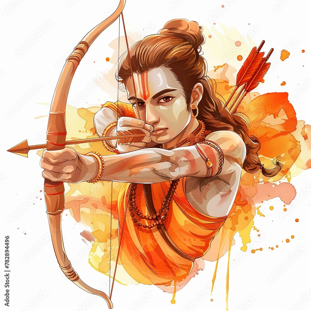 Ram Navami (Birthday of Lord Rama) with message in hindi meaning Shri
