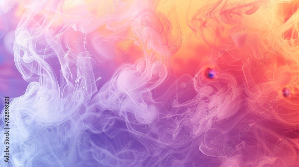 Modern colorful abstract background with transparent smoke.