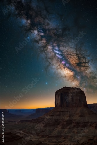 galaxy milkiway in the desert, ultra realistik 12k photo