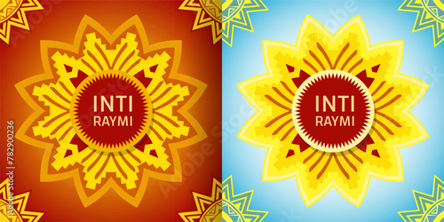 Religious festival Inti Raymi. Inca celebration of the Sun. Pagan holiday in Peru.