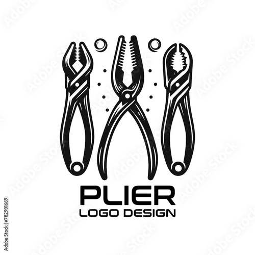 Plier Vector Logo Design