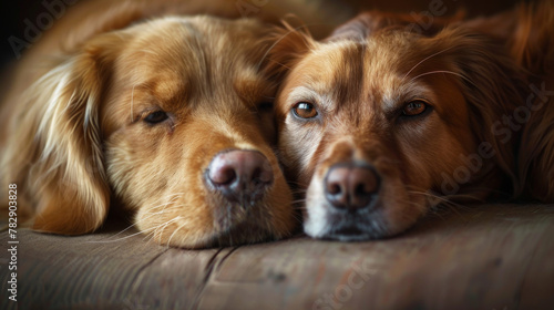 Tranquil Moment Between Two Dogs © EmmaStock