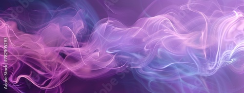 Abstract Colorful Smoke Waves on Dark Background © evening_tao