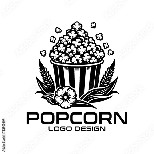 Popcorn Vector Logo Design