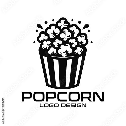 Popcorn Vector Logo Design