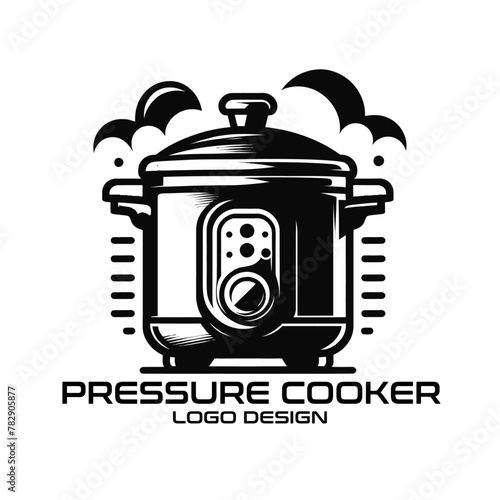 Pressure Cooker Vector Logo Design