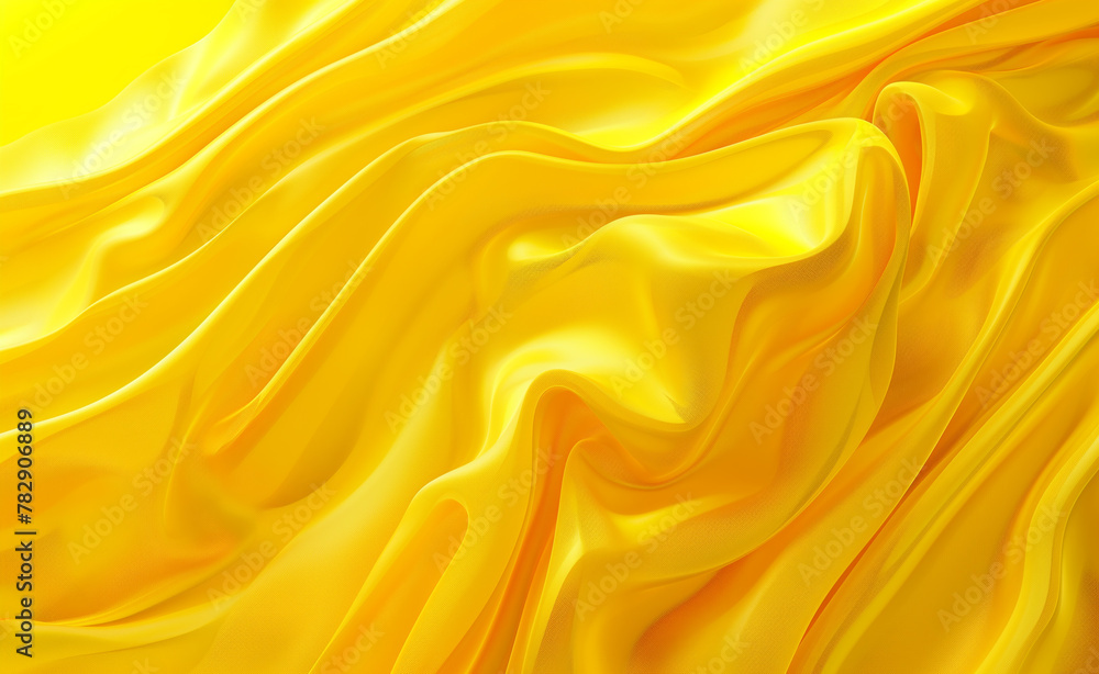 Fototapeta premium Sunny Glow: AI-Generated Yellow Abstraction