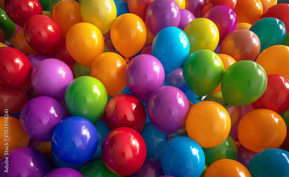 Colorful Rainbow Balloon Room Party. Extravaganza. Celebration in Full Bloom. Colorful Rainbow Balloon Room Party. Extravaganza. Celebration in Full Bloom.