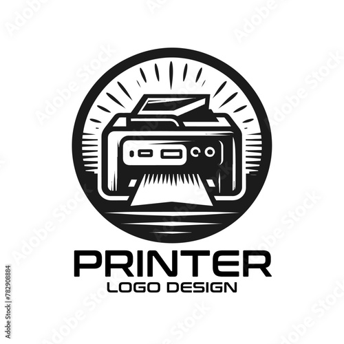 Printer Vector Logo Design