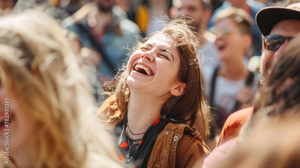 Fototapeta premium Laughing people ,Group of people having fun at a party