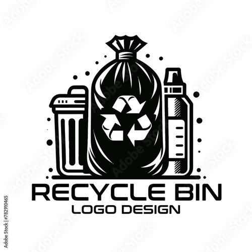 Recycle Bin Vector Logo Design