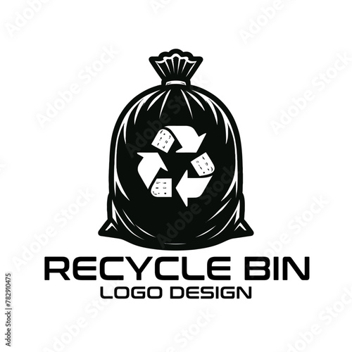 Recycle Bin Vector Logo Design