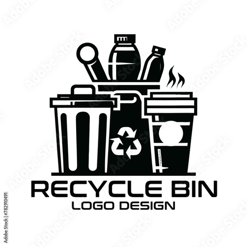 Recycle Bin Vector Logo Design