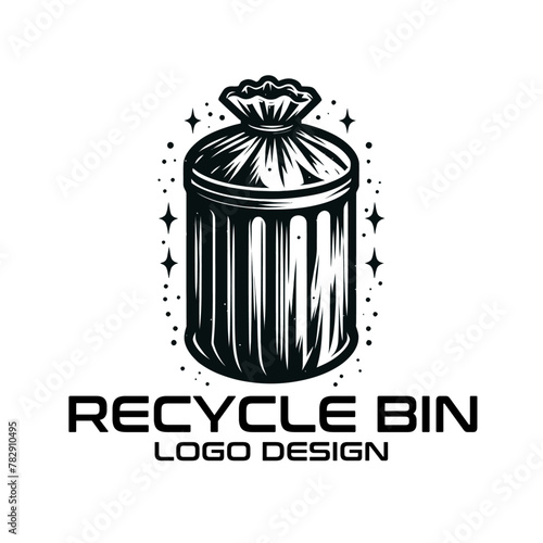 Recycle Bin Vector Logo Design