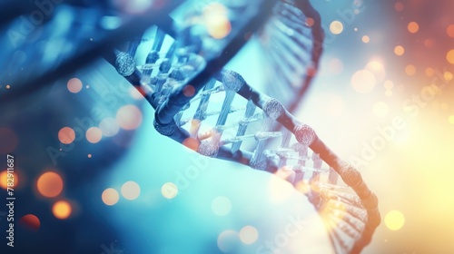 scientific background with a DNA molecules,DNA strands background.