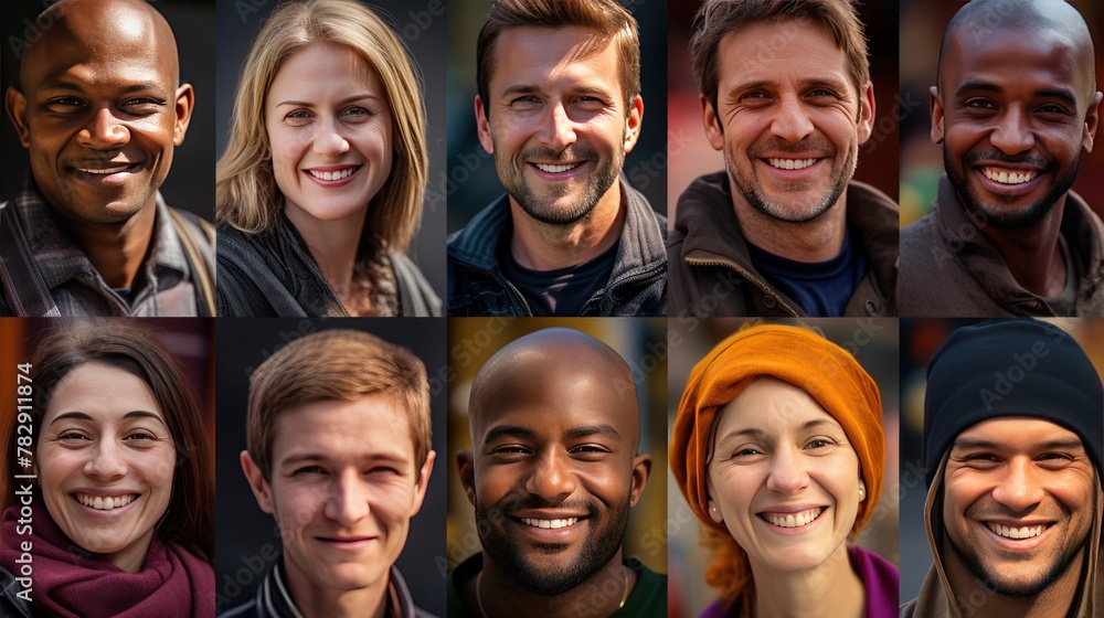 Diversity of races concept,Smiling people of different countries ,People's differences Diversity of races concept,Smiling people of different countries ,People's differences