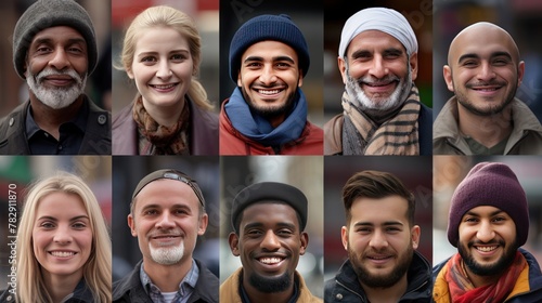  Diversity of races concept,Smiling people of different countries ,People's differences © CStock