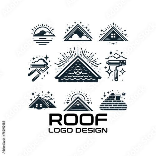 Roof Vector Logo Design