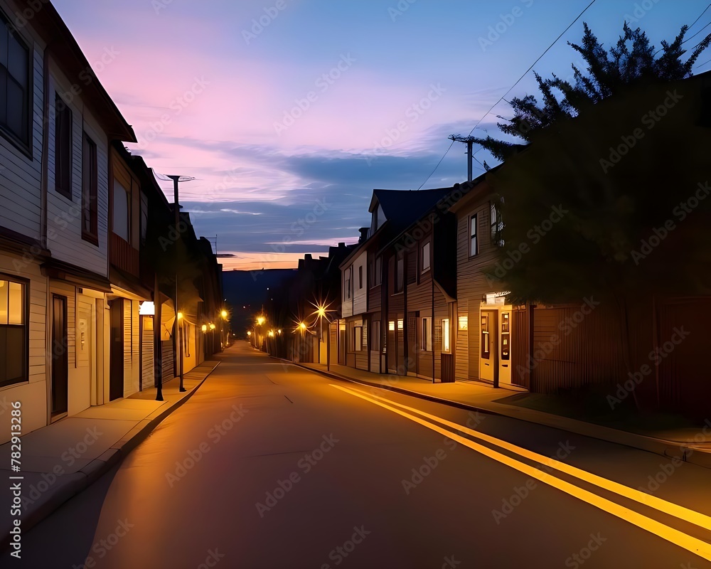 Fototapeta premium street at night