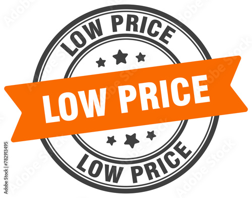 low price stamp. low price label on transparent background. round sign