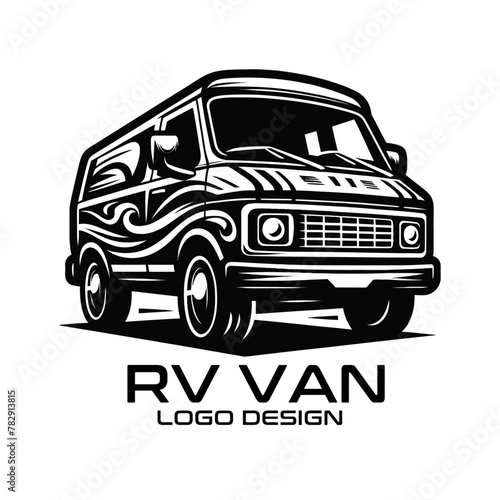 RV Van Vector Logo Design