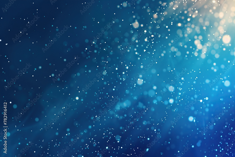 close up horizontal image of glittery abstract blue background