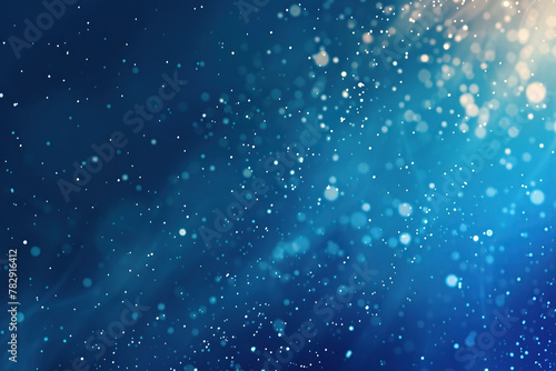 close up horizontal image of glittery abstract blue background