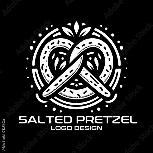 Salted Pretzel Vector Logo Design