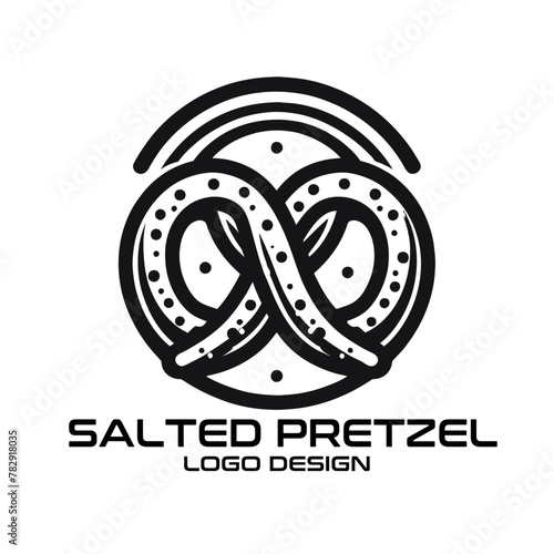 Salted Pretzel Vector Logo Design