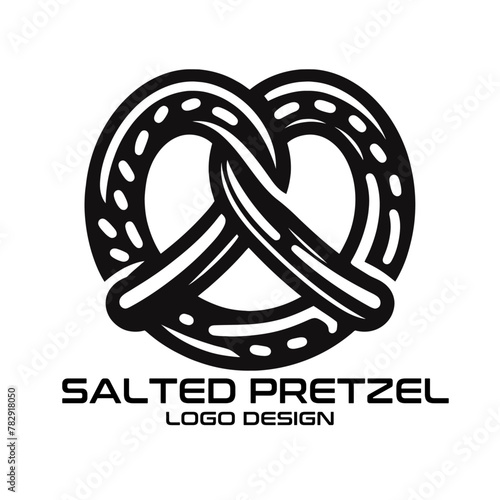 Salted Pretzel Vector Logo Design