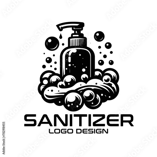 Sanitizer Vector Logo Design 