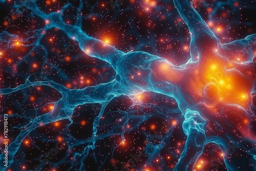 Cosmic Nebula with Stellar Formations