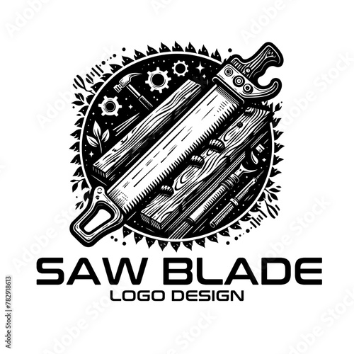 Saw Blade Vector Logo Design