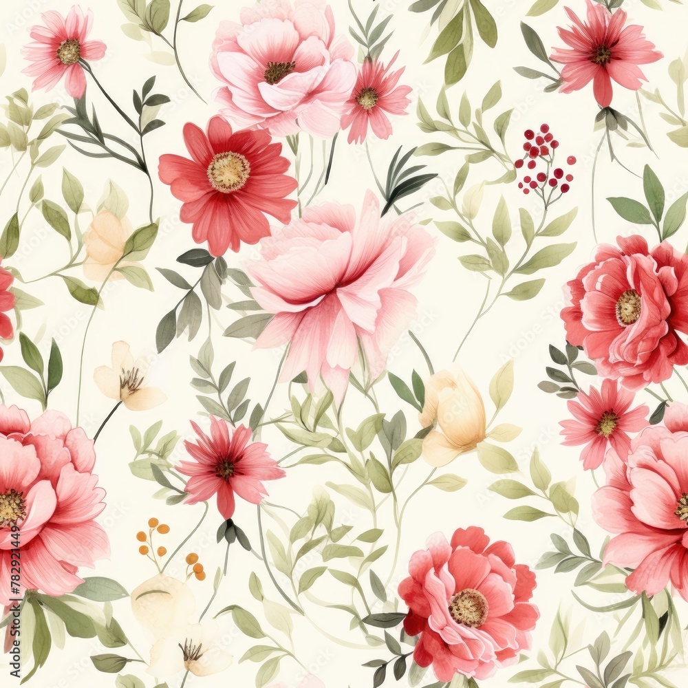 Seamless floral patterns exudes the timeless elegance of nature's artistry