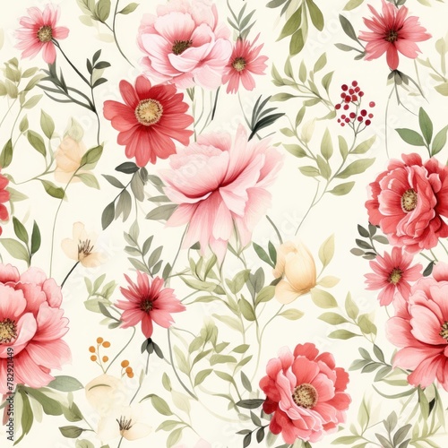 Seamless floral patterns exudes the timeless elegance of nature's artistry
