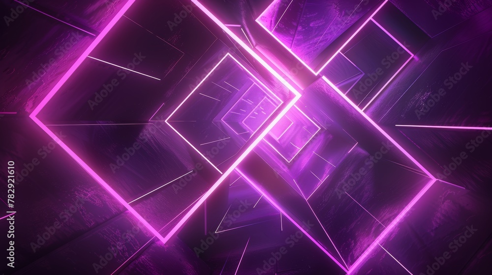 a neon background, purple, glowing, geometric shapes a neon background, purple, glowing, geometric shapes